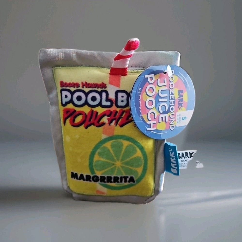 Bark Boozehound Juice Pooch Margrrrita Drink Pouch Small 0-20 lbs Dog Toy NWT
